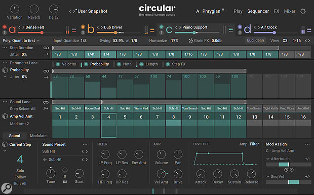 The Sequencer page is where Circular gets deep.