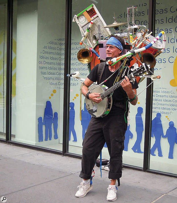 “I’m not actually busking, just working on expanding my skill set.”