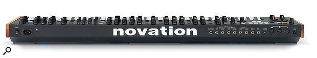 Novation Summit rear panel connections.