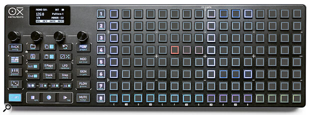 The OXI One MkII measures 375 x 130 x 19mm and weighs just under 1kg.