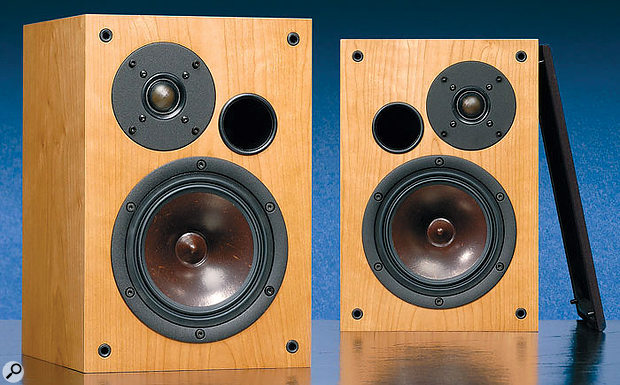 AVI's Pro Nine Plus monitors (left) have their tweeter mounting and porting asymmetrical to the main driver. This is actually relatively common, as you can see from the Acoustic Energy AE22s and the Dynaudio BM15As (below).