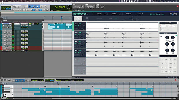 Layer playback is sequenced in your DAW by MIDI notes, and audio can be split to multiple buses.