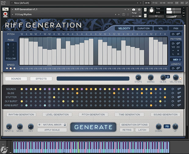 In Session Audio Riff Generation