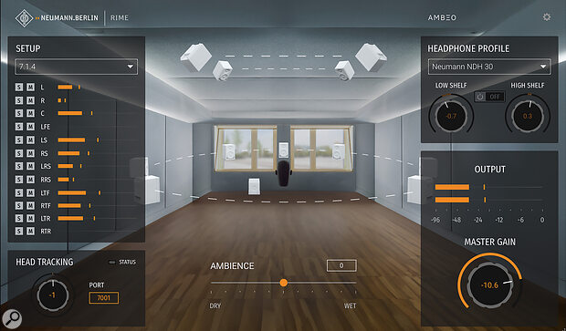 The alternative view shows each speaker in its correct position.