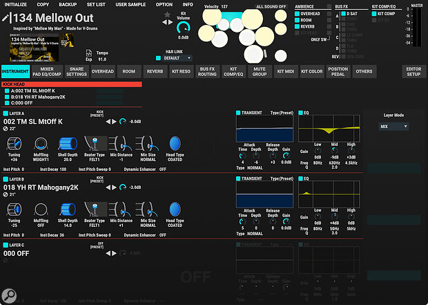 The V51 Editor offers a structured, software‑based view of the module’s sound engine, allowing detailed editing with greater visual clarity.