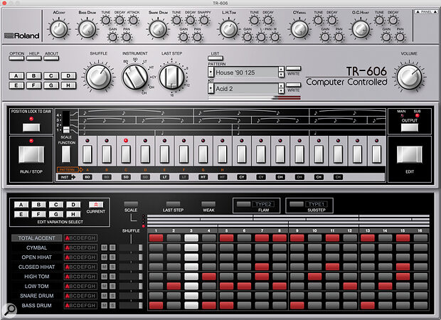 Roland TR-606 plug-in.