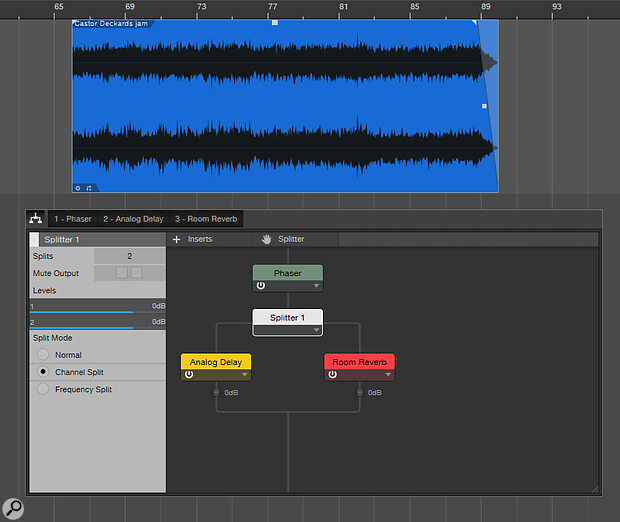 Event FX are handy for applying spot effects to a small chunk of audio, without using up an insert slot. You can even apply Extended FX Chains to specific audio Events.