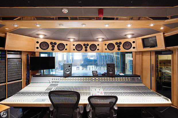 The Studio 1 control room, with its custom Neve desk.