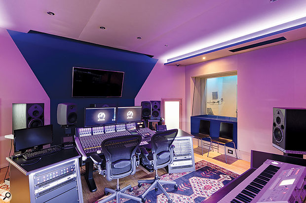 Studio B is centred around a 24‑channel SSL Duality console.