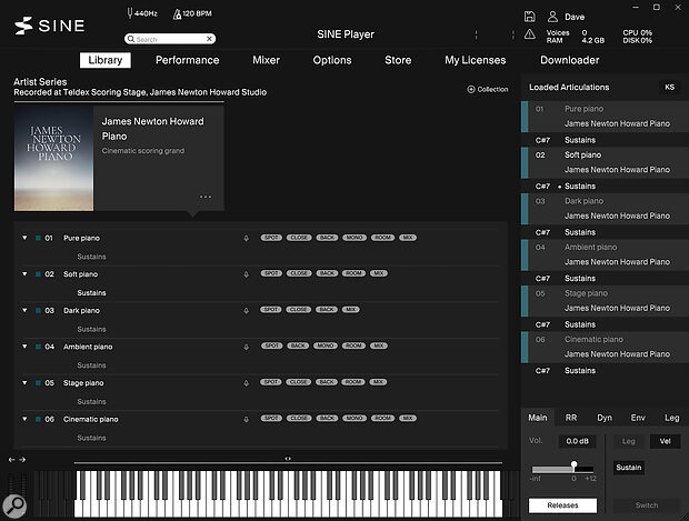 Orchestral Tools James Newton Howard Piano