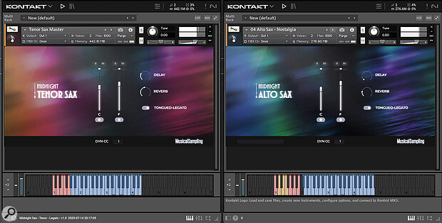 Musical Sampling Midnight Tenor Sax & Midnight Alto Sax