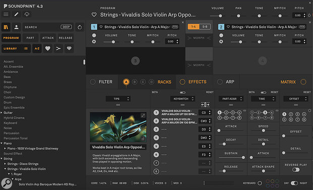 Soundpaint Vivaldi’s Solo Violin