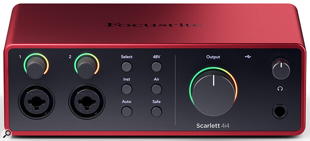 The headline feature in the fourth‑generation Scarletts is a new preamp design offering digital control and a very wide gain range.