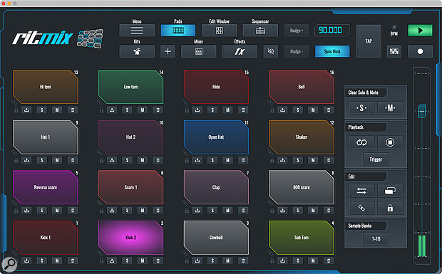 RitMix provides a solid take on the virtual drum machine concept.