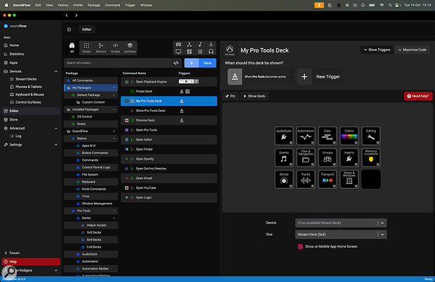 The SoundFlow Editor remains Mac‑only at present, but in other respects, SoundFlow 6 is now cross‑platform.