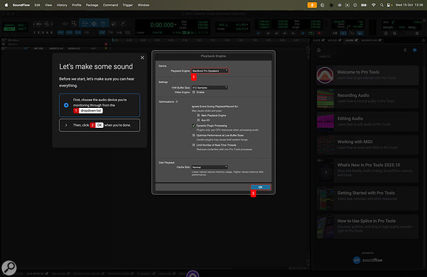 Flows also power educational content in Pro Tools.