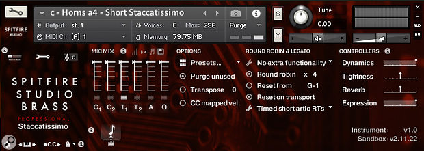 The Professional editions of the Spitfire Studio Orchestra libraries contain six mic positions, including alternative Close and Decca Tree mikings.