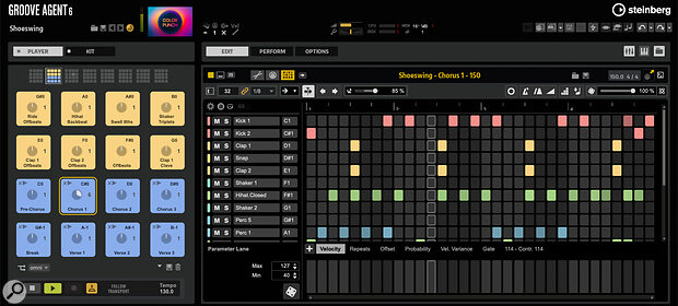 GA6’s Beat Agent now offers a very creative Pattern Editor environment.