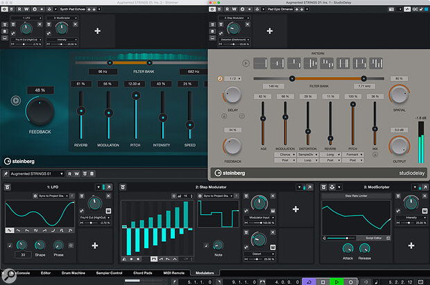 Here you can see an example of the kind of scenarios the new Modulators feature makes possible, as described in the main text.