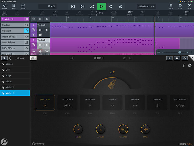 Whether used as a standalone app, or as an AU instrument within a suitable host, Iconica Sketch gives you a full orchestral sound palette to work with.