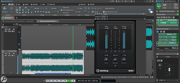 Automation envelopes can now be created for any VST 3 plug‑in inserted on a Clip and envelope management is provided by the new Automation/Envelope panel within the Inspector.