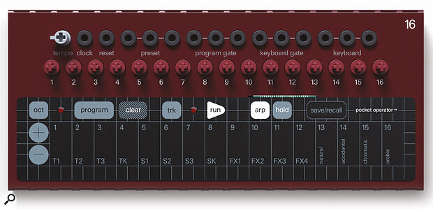 Pocket Operator Modular 16 sequencer.