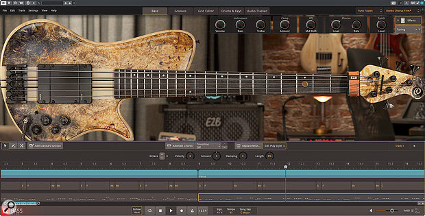 The Funk Fusion EBX delivers some fabulous bass tones alongside some top‑notch playing within its supplied MIDI.