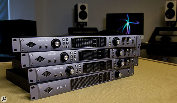 From top to bottom, the Apollo x6, x8, x8p and x16.