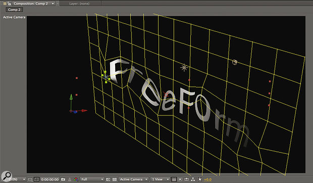 The 3D Mesh Warp tool allows you to deform 2D shapes using a three‑dimensional grid.