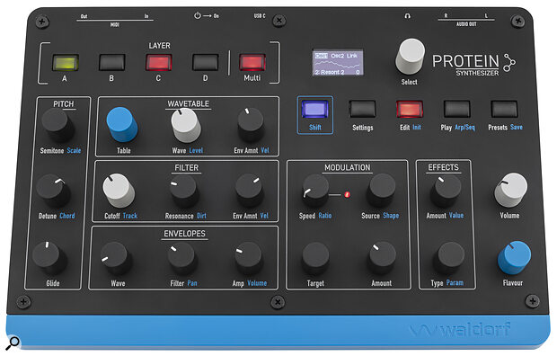 The Protein is a compact box, measuring just just 252 x 170 x 48mm and weighing 900g.