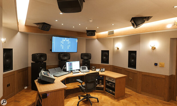 The immersive remix was carried out at RAK Studio 4, newly equipped with a Genelec Atmos monitoring setup.