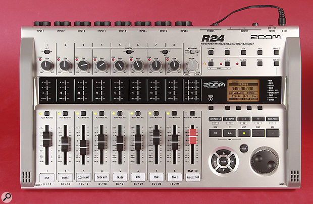 Like the faders, the transport section, jog wheel and associated controls double up to provide DAW control over USB.