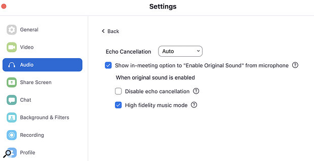 Screen 2: The Original Sound option has been joined by a new High Fidelity Music Mode, which promises improved sound quality but places greater demands on your network connection.