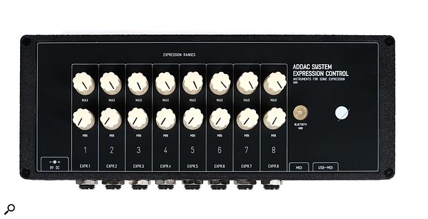 ADDAC System Expression Control physical knobs dials via pedal