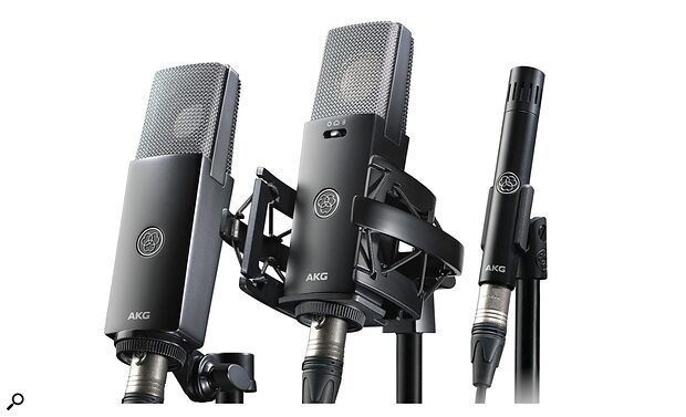 AKG C-Series C104 C114 C151 studio music content creator streamer podcast capacitor condenser microphones