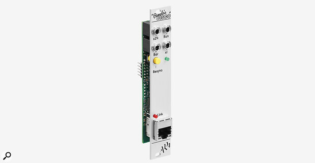 ALM Busy Circuits Pamela's Disco sync Eurorack modular synth with PRO DJ LINK network