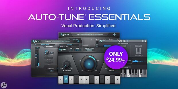 Antares Auto-Tune Essentials Access Mic Mod Duo Auto-Key pitch-correction vocal doubling key scale tempo detection plug-in