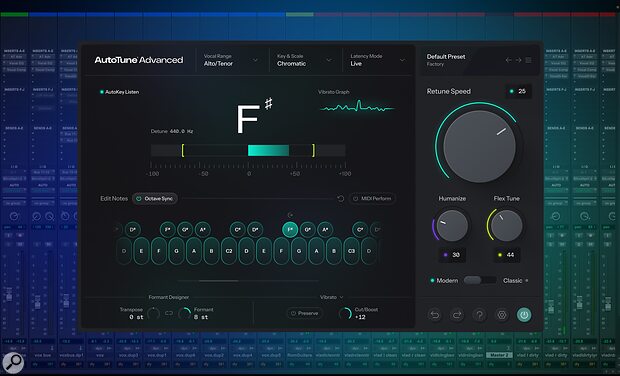 Antares AutoTune Advanced pitch-correction plug-in