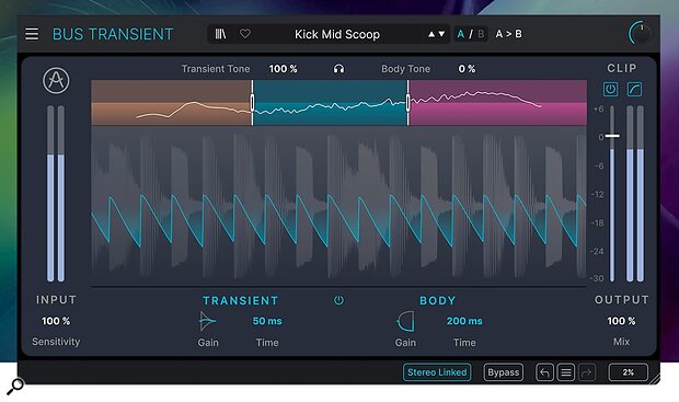 Arturia Bus Transient shaper multiband plug-in