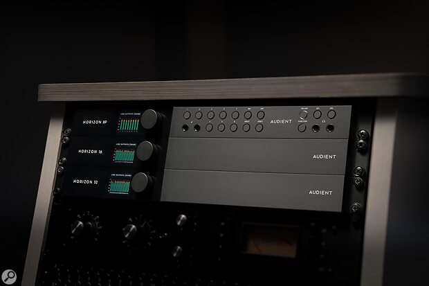 Audient Horizon 8P 16 32 Thunderbolt professional audio interfaces