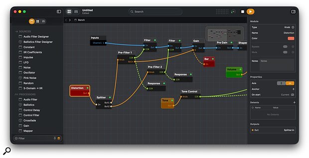 INTJ Software AudioBench DSP signal chain building testing analysis