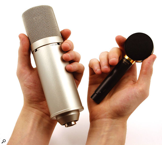 In comparison with many other large-diaphragm mics, the SCX25 is remarkably compact, and it's therefore much easier to position in cramped spaces, for example under a piano lid.