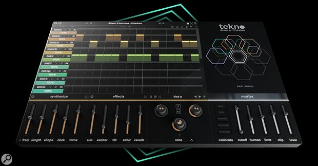 Baby Audio Tekno 1.1 drum synth plug-in sequencer