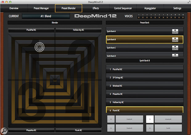 The Patch Blender is a four-way patch morpher.