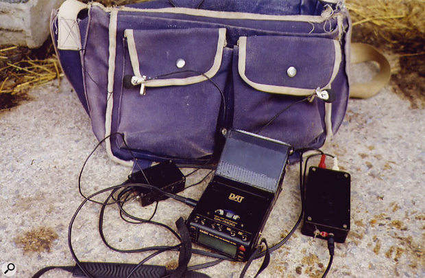 Steve Marshall's portable recording setup, based around a Casio DAT recorder. 