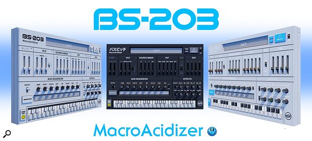Born Second BS-203 Roland TB-303 MR-202 virtual instrument acid bass