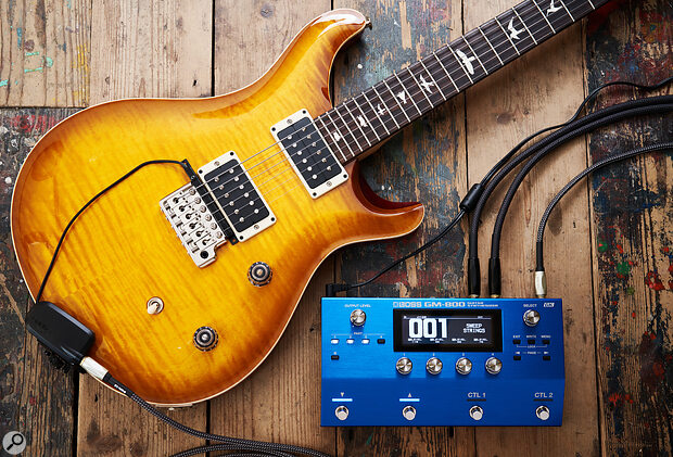 The GM‑800 launch was accompanied by that of a new GK pickup system that uses a serial connection over a standard TRS cable. The pickup is available separately, and you can also buy adaptors for older pickups.