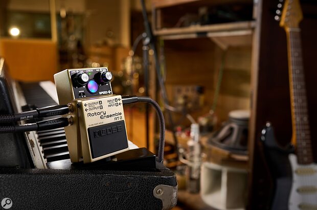 Boss RT-2 Rotary Ensemble Leslie cabinet emulation effects pedal