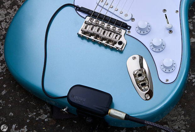 The GK‑5 pickup, which must be fitted near to the bridge, can detect the notes played on each string.
