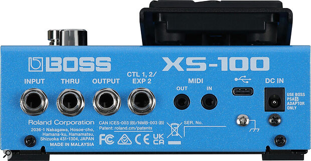 Unlike the XS‑1, the XS‑100 caters for external MIDI control.